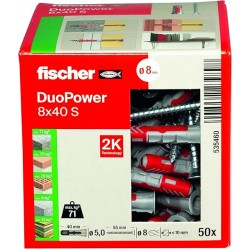DUPOWER 8X40 S PLUG WITH SCREW