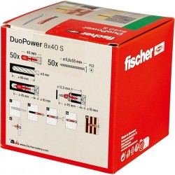 DUPOWER 8X40 S PLUG WITH SCREW