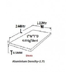 ALUM.SHEET MF, 1220 X 2440 X 0