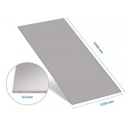 ALUM PLYD SHT 2 FACE SLV X4X8"