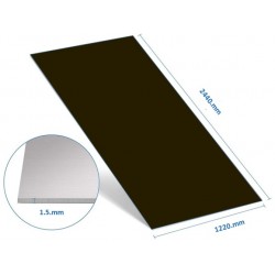 ALUM SHEET bronze anodized 244