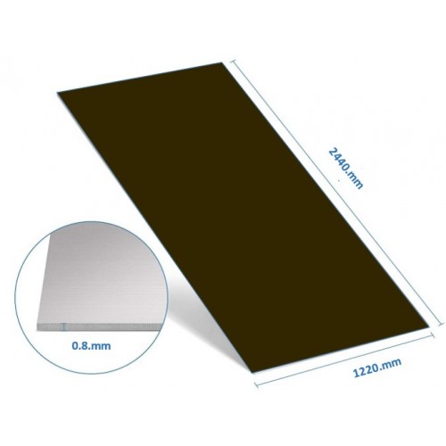 ALUM SHEET LIGHT BRZ 0.8MM 