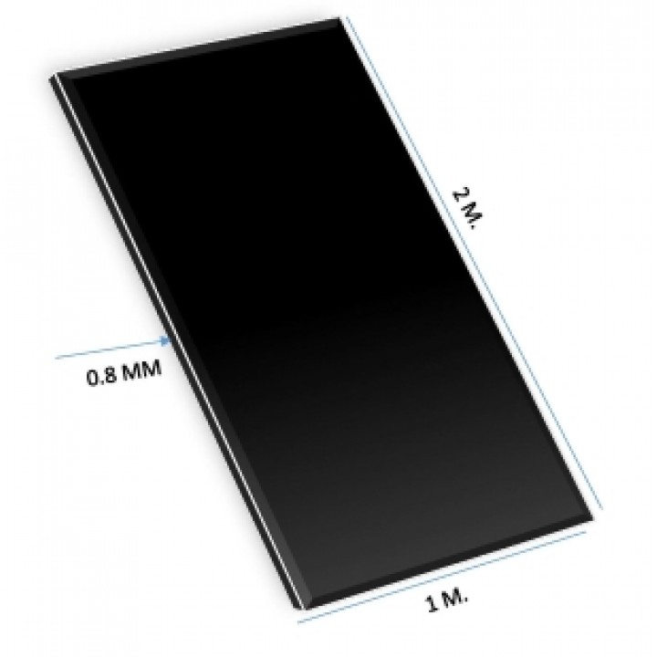 ALUMINIUM SHEETS 0.80 MM X 1 M X 2 M BLACK COLOR