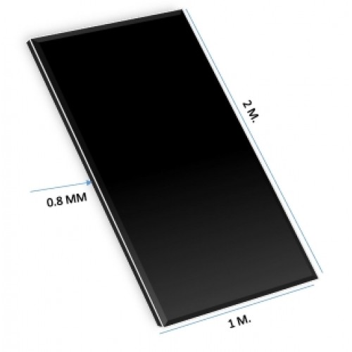 ALUMINIUM SHEETS 0.80 MM X 1 M X 2 M BLACK COLOR