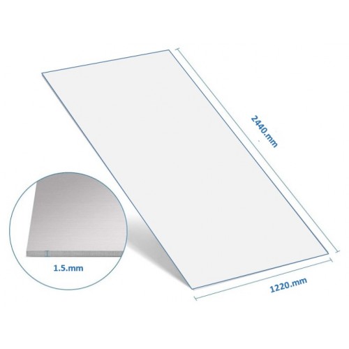 ALUMINIUM SHT 1.5mm X 1.22m X 