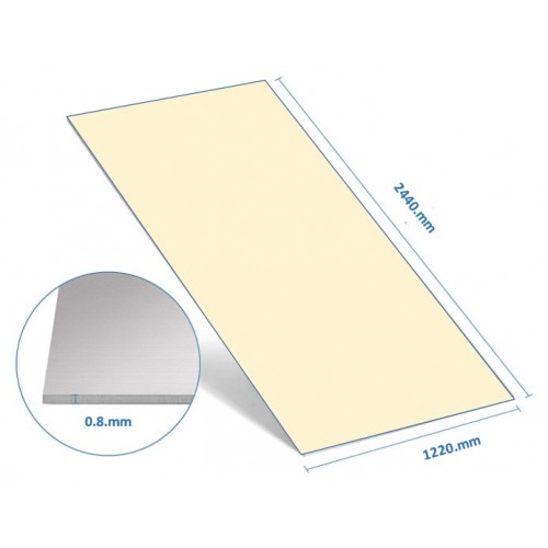 ALUMINIUM SHEET 0.8 MM BEIGE