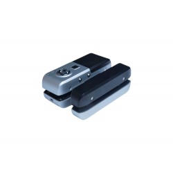 Smart Lock X-103 for Glass Doors with Accessories and Keys, Silver