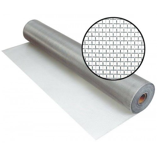 White Aluminum Screen – 18x14 Mesh – 91cm x 20m Roll – Natural Finish – Brand: PHIFER