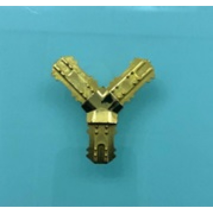 3-WAY CONNECTOR GOLD