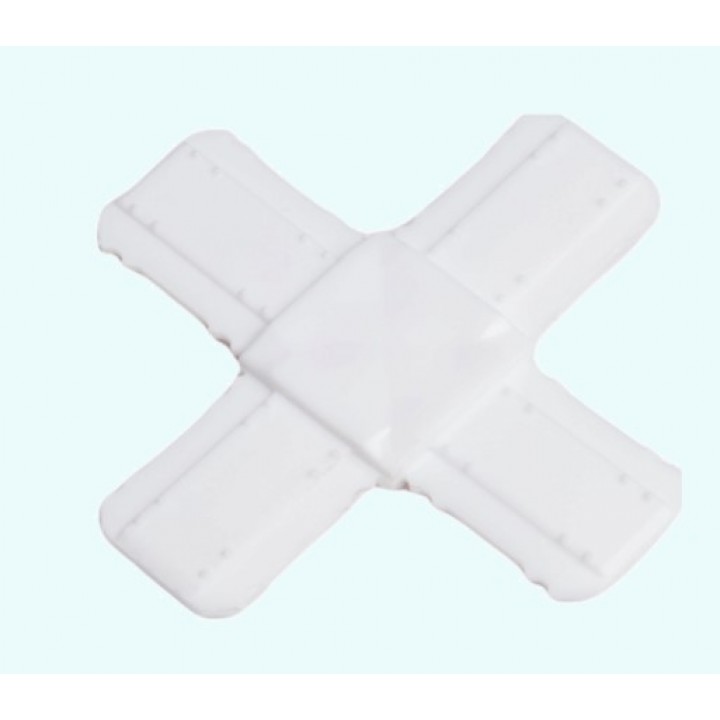4-WAY CONNECTOR WHITE FOR DECO