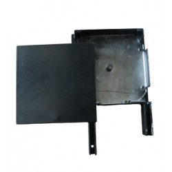 BOX END CAP 16.5 CM, 90 DEGREE , BLACK