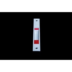 SLIDING HANDLE W/KEY WHITE