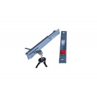 SLIDING HANDLE W/KEY SILVER