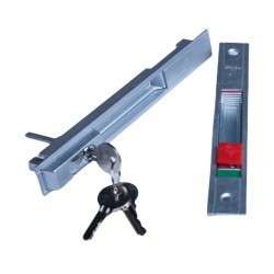 SLIDING HANDLE W/KEY SILVER