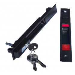 SLIDING HANDLE W/KEY CHAMPAGNE