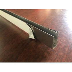 U CHANNEL FOR GLASS 0.8MML=300