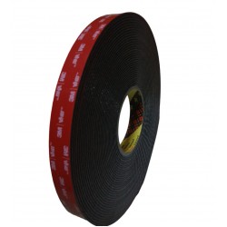 3M B23F VHB Structural Glazing Tape Rolls, 3-Piece Set, 20 mm x 16.5 m, Black