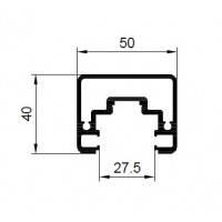 ALUMINIUM HANDRAIL SQUARE GLAS