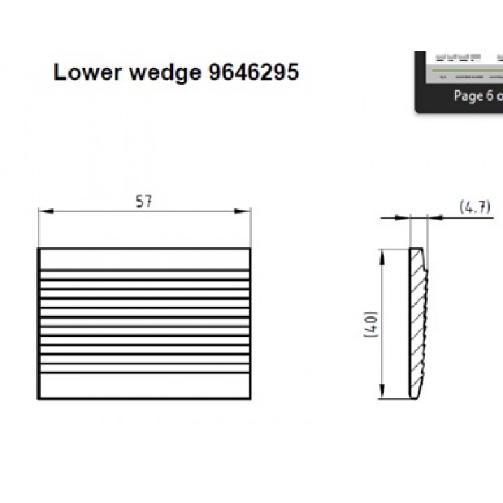 AR CGB 69S,LOWER WEDGE