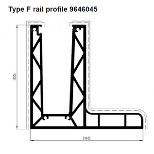 AR CGB 69 F ALUMINIUM RAIL EXT