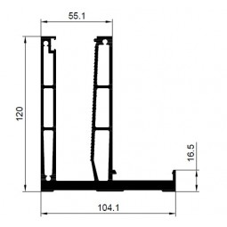 AR CGB 55 F ALUMINIUM RAIL PRO