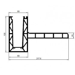 AR CGB 69 S/T ALUMINIUM RAIL P