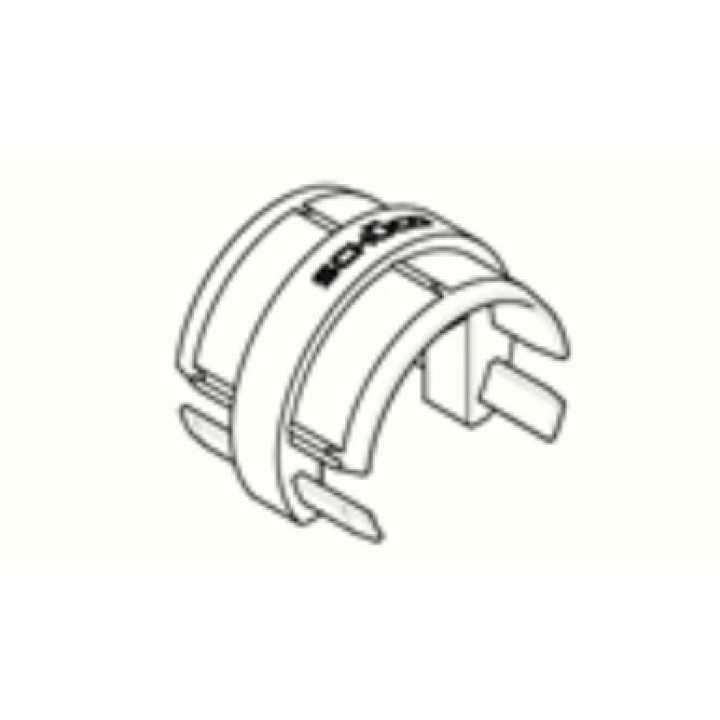 PLASTIC CONNECTOR ROUND TOP RA