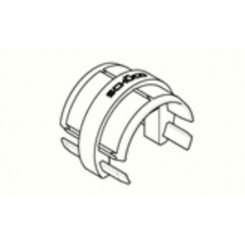 PLASTIC CONNECTOR ROUND TOP RA