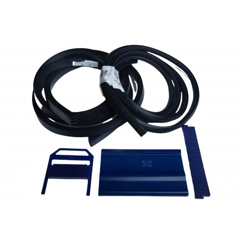 WEDGE AND RUBBER SET FOR GLASS