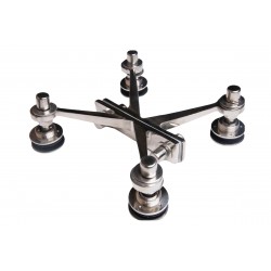 SPIDER GLASS FITTINGS 4-WAY C/