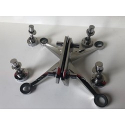 SPIDER GLASS FITTINGS 4-WAY C/