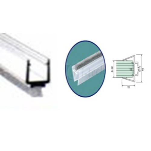 PVC STRIP FOR 12MM GLASS 2.2M/