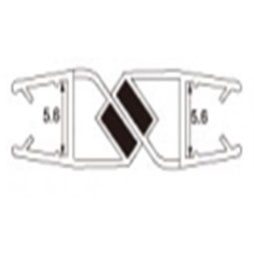 PVC STRIP FOR 12MM GLASS 2.2M/