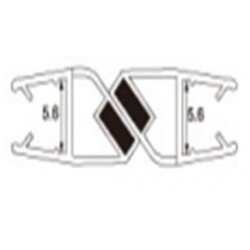 PVC STRIP FOR 12MM GLASS 2.2M/