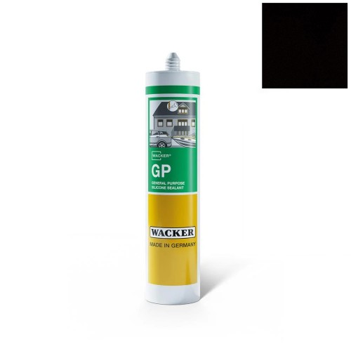 Wacker Germany Silicone General Purpose GP Sealant – 280ml – Black