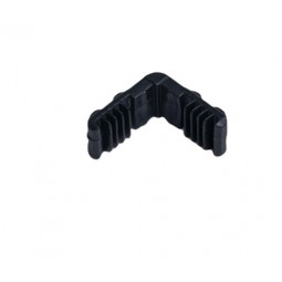 Plastic Spacer Corner – Size: 15mm – Black – ALU PRO (Made in Italy)